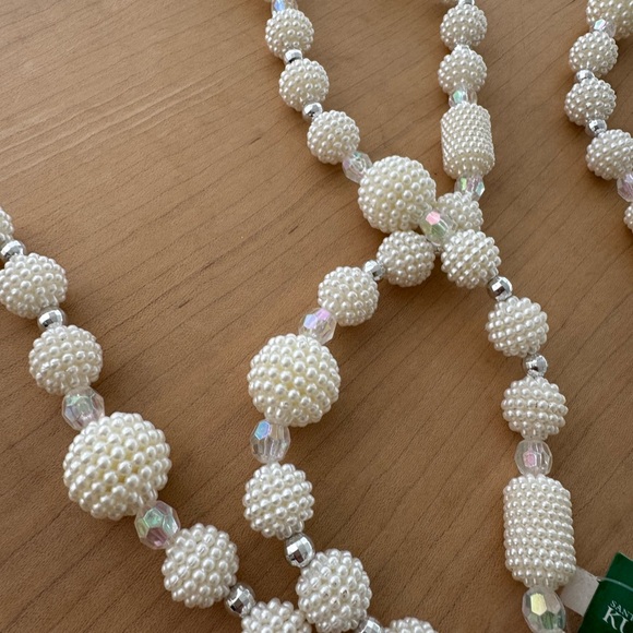 Christmas Tree Elegant Beaded Ornaments. Set of 2. NEW - Picture 3 of 6